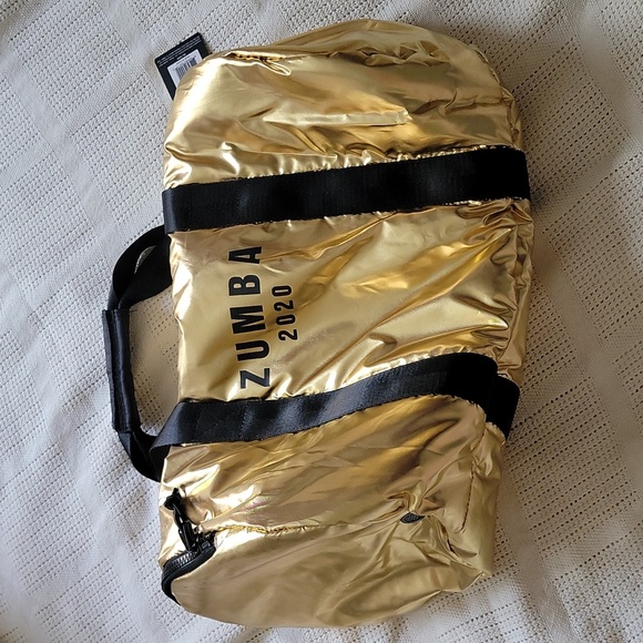 Zumba Fitness Zumba Dance 2020 League Metallic Gold Duffel Bag - Picture 7 of 16